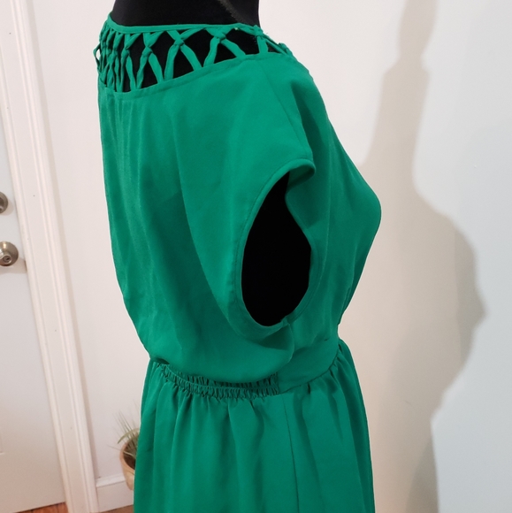 Kelly Green Forever 21  Sun Dress size S - Picture 3 of 7